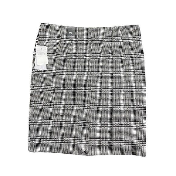 NWT AMANDA & CHELSEA houndstooth skirt size medium petite - Picture 3 of 8